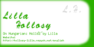 lilla hollosy business card